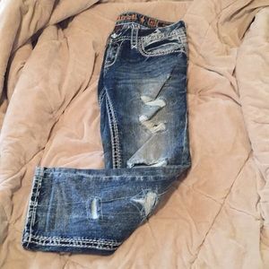 Women's Rock Revival Crop Jeans
